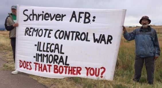 Shriever Air Force Base (now Space Force Base) protest